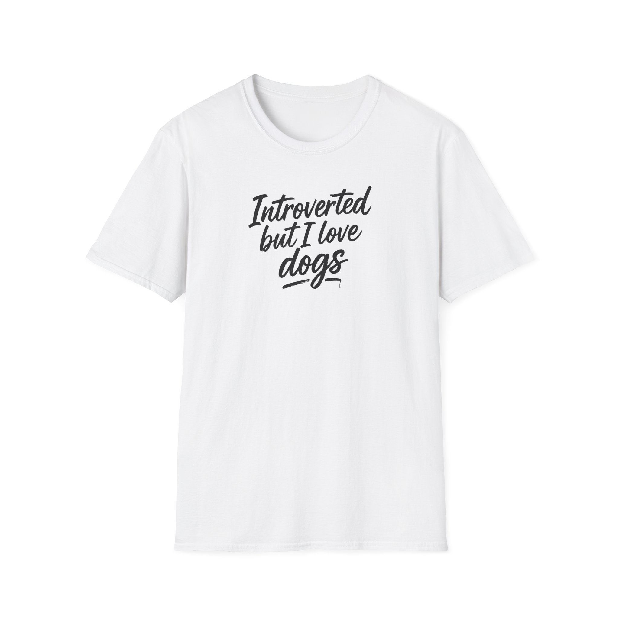 Introverted By I Love Dogs T-Shirt