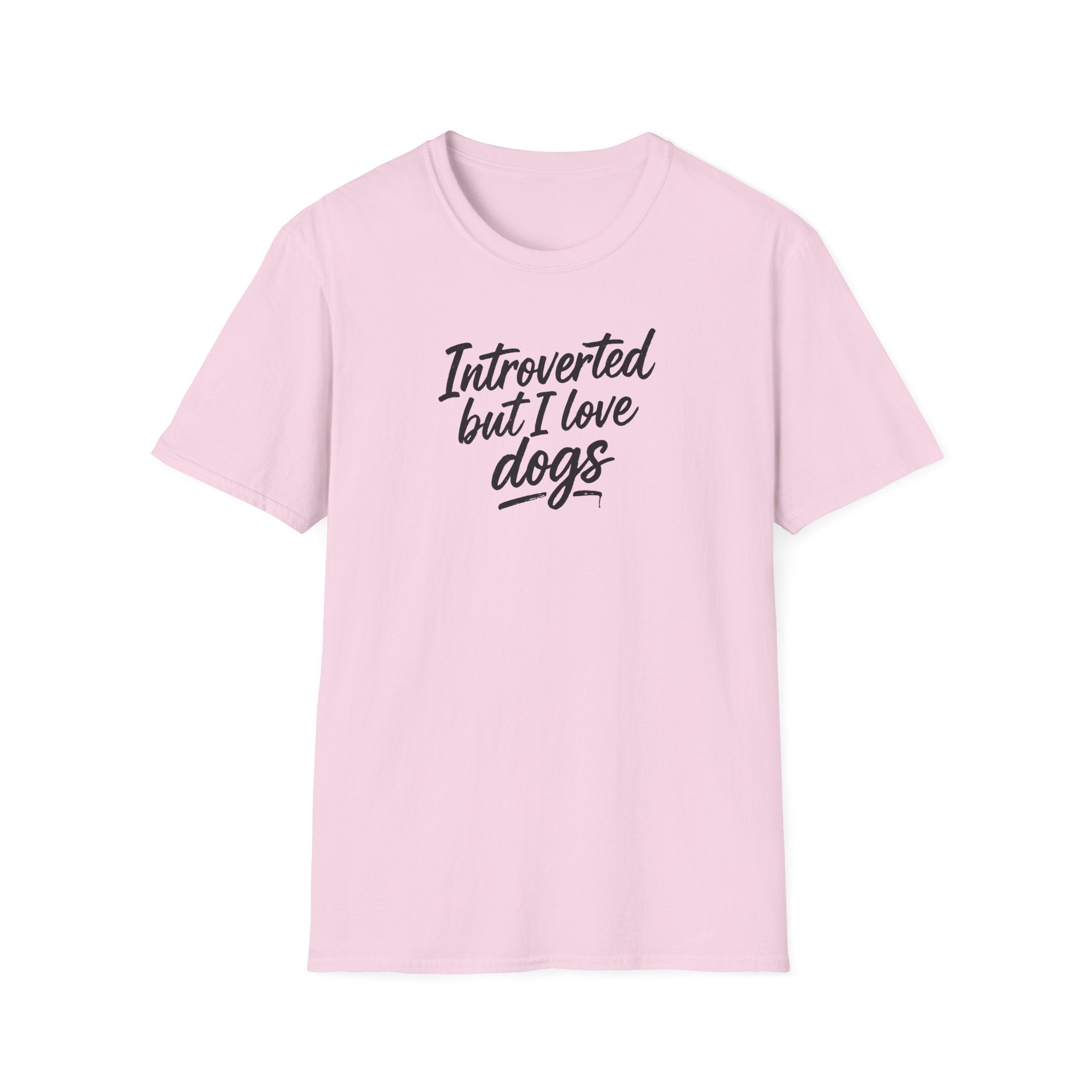 Introverted By I Love Dogs T-Shirt