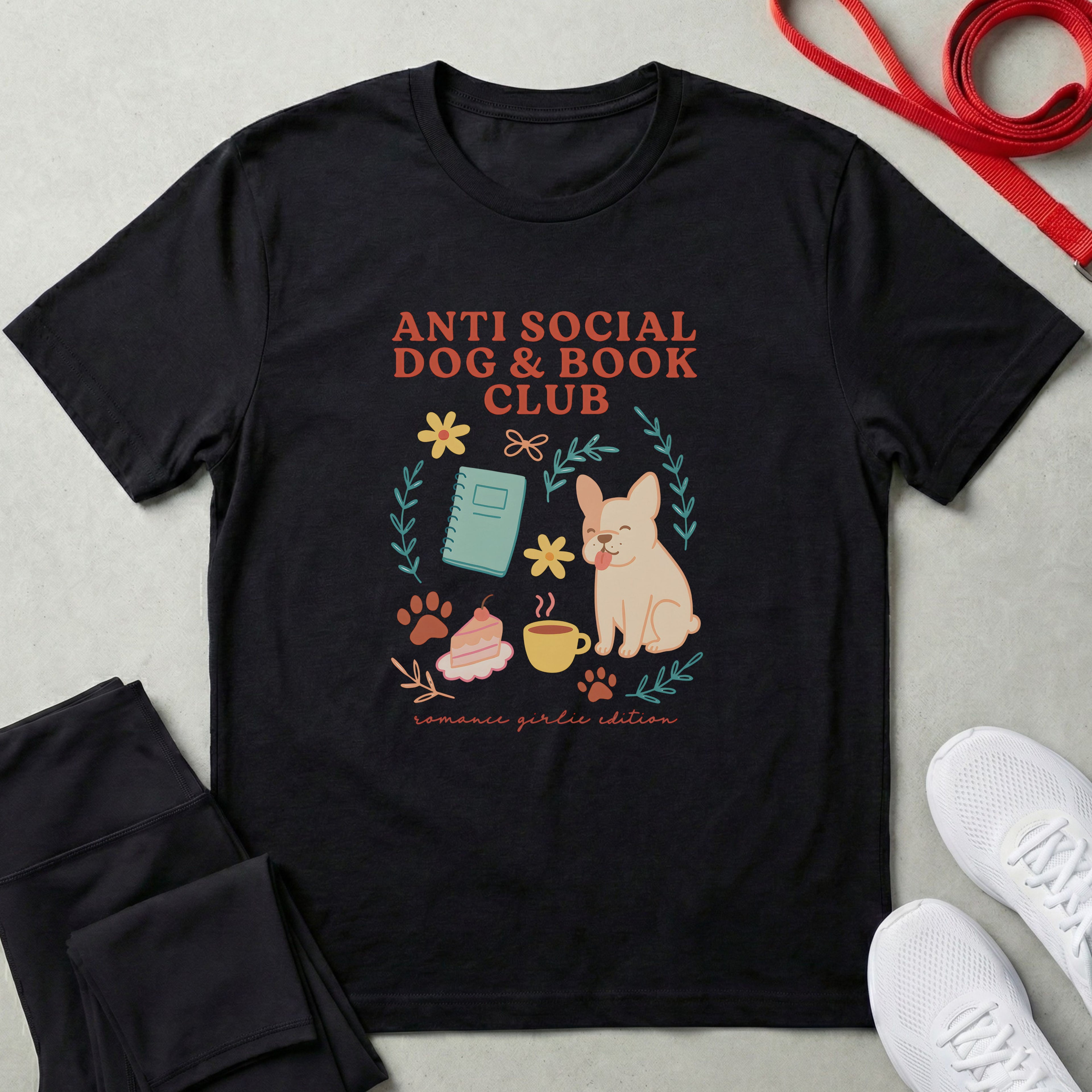 Anti Social Dog & Book Club T-Shirt