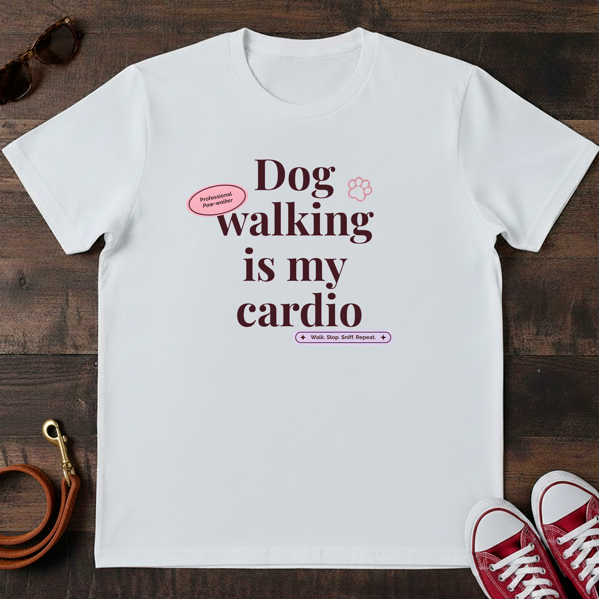 Dog Walking is My Cardio T-Shirt