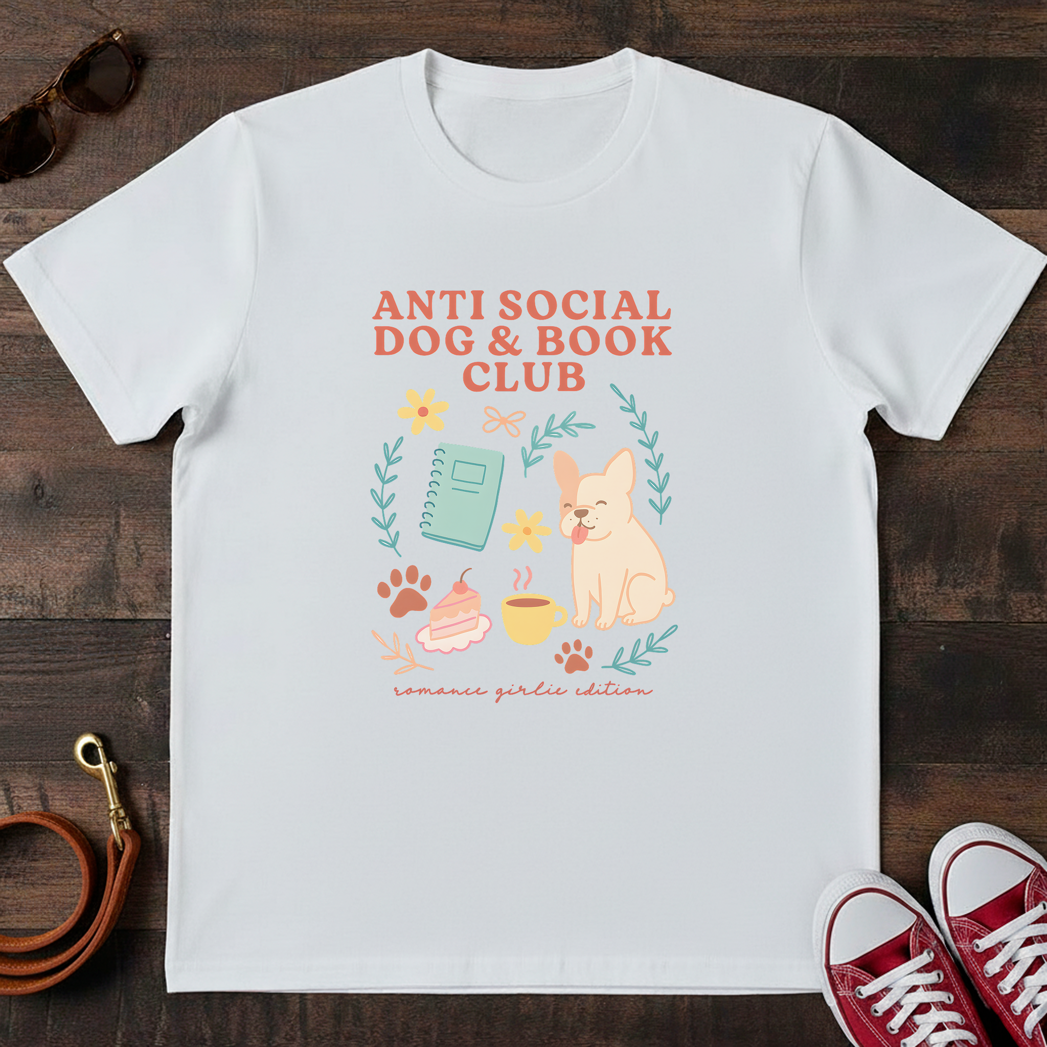 Anti Social Dog & Book Club T-Shirt